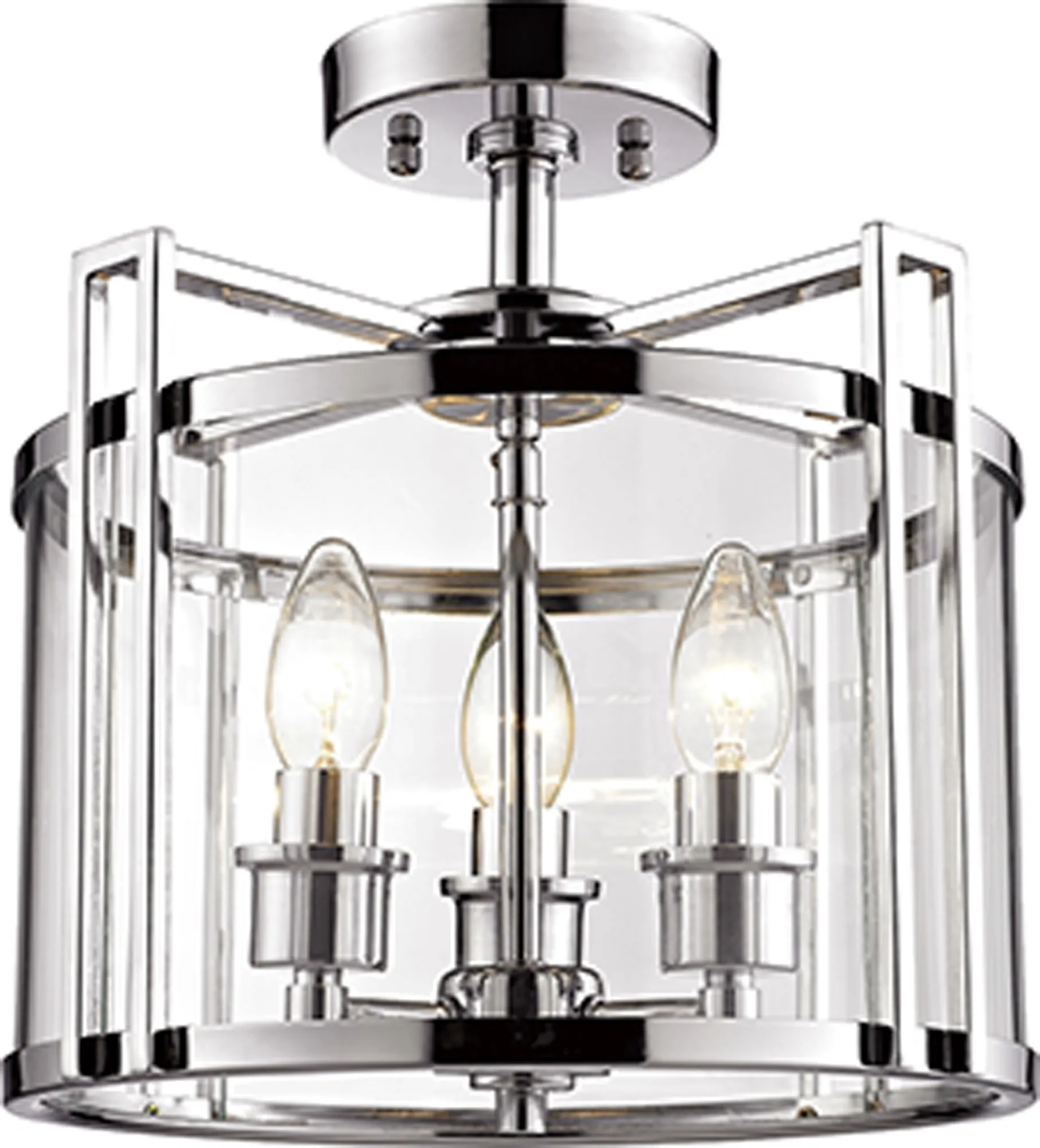 Eaton Polished Chrome Ceiling Lights Diyas Lantern Ranges